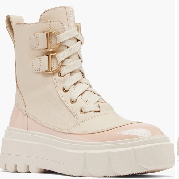 NWOB SOREL Caribou X waterproof bleached/ceramic chalk High-Top Boots size 9M - Picture 2 of 12